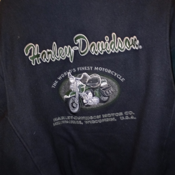 Harley Davidson thick Wool letter style jacket - Picture 2 of 3